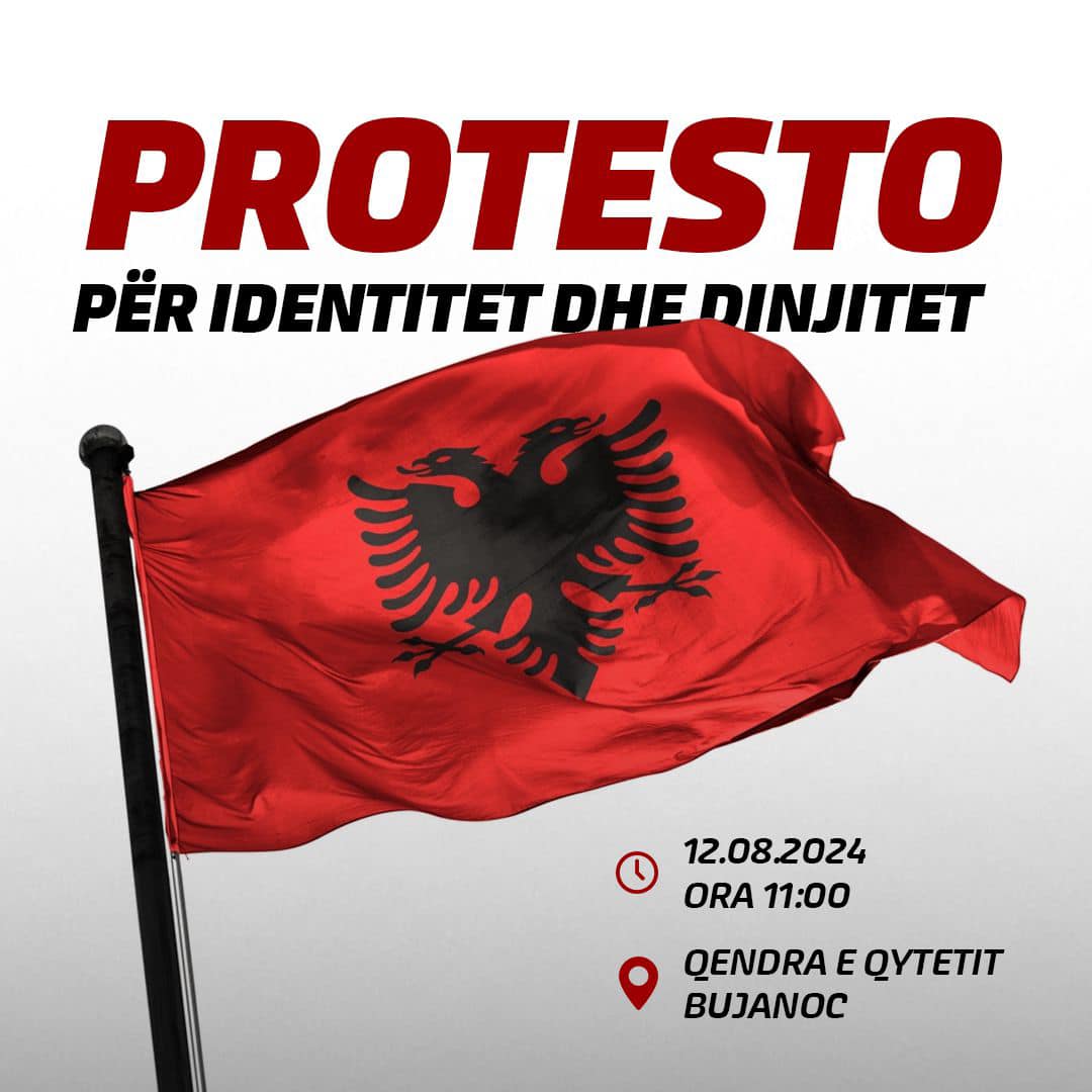 Të hënën protestohet “Për Identitet dhe Dinjitet” në Bujanoc