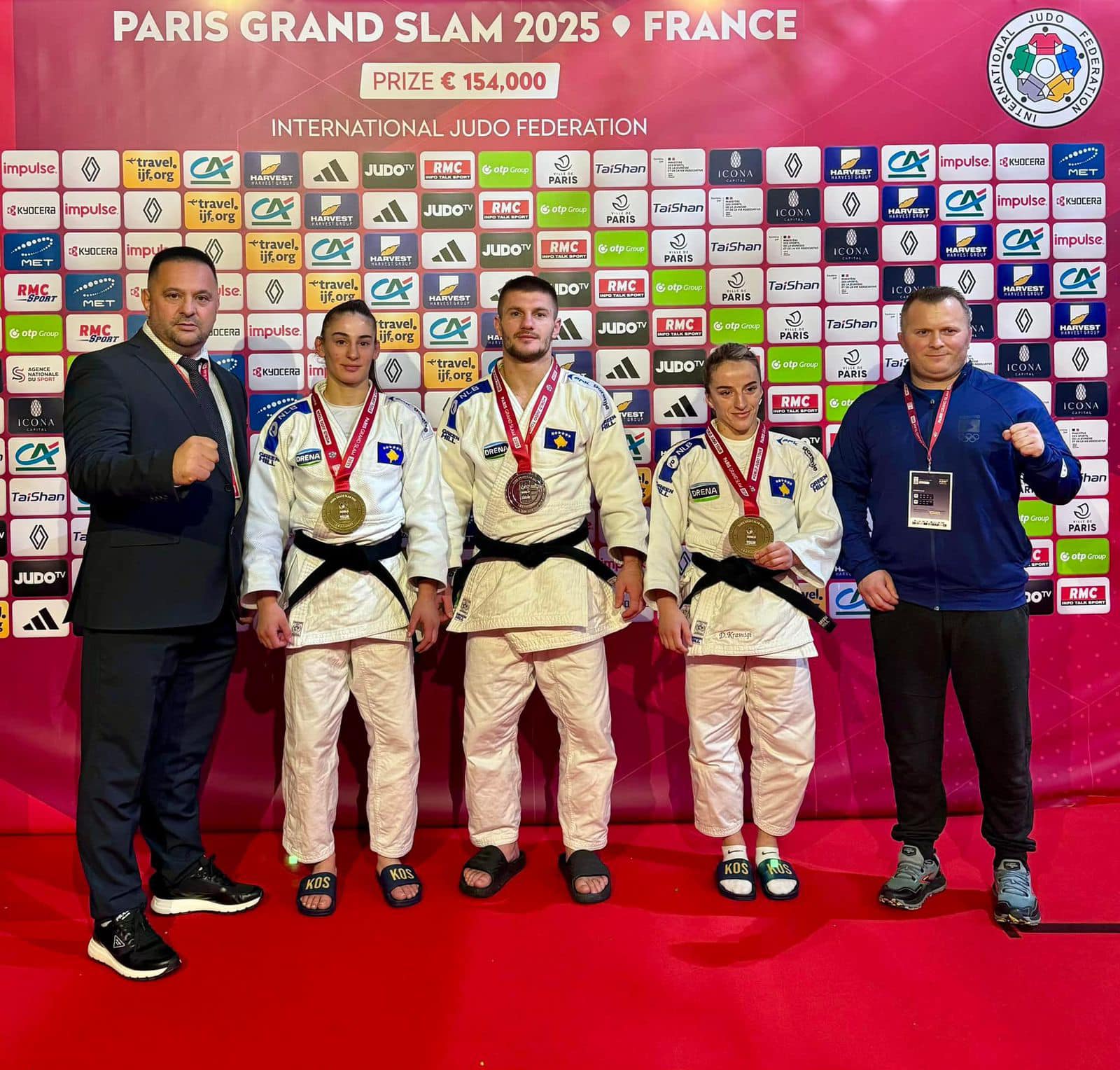 Kosova me tri medalje në Grand Slamin në Paris